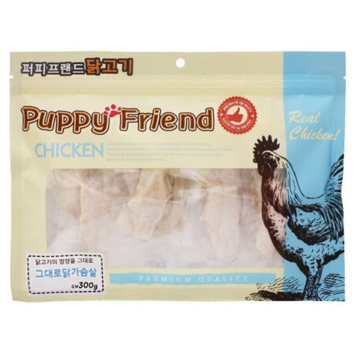 (2개묶음)(퍼피프랜드) 치킨그대로닭가슴살 300g