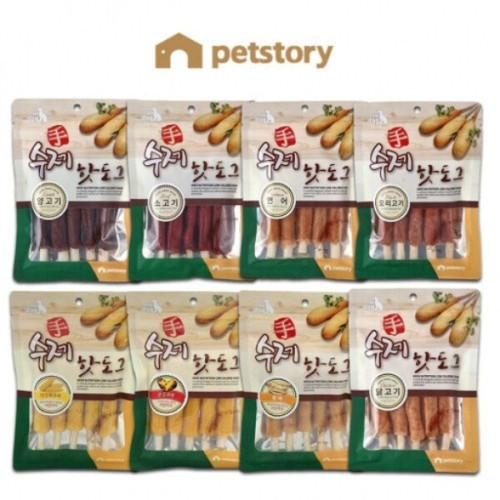 (2개묶음)(펫스토리) 수제 핫도그 오리고기 100g