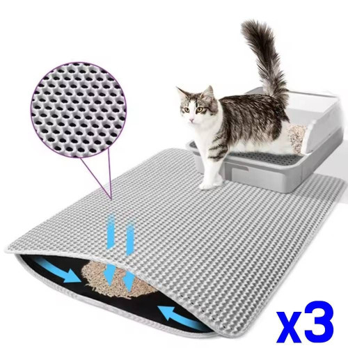 TBZ EVA소재 벌집구조 고양이 이중 모래매트 x3개